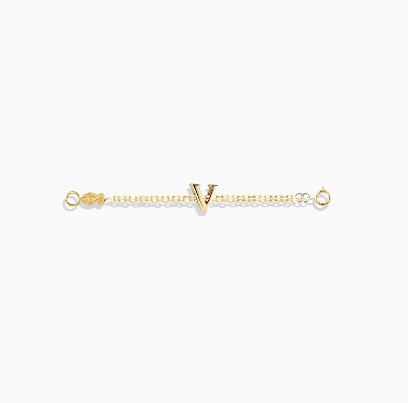 دستبندhalf chain میوکی حرف V