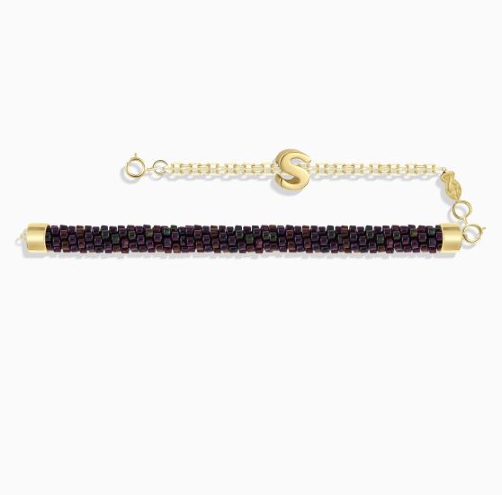 دستبندhalf chain میوکی حرف S