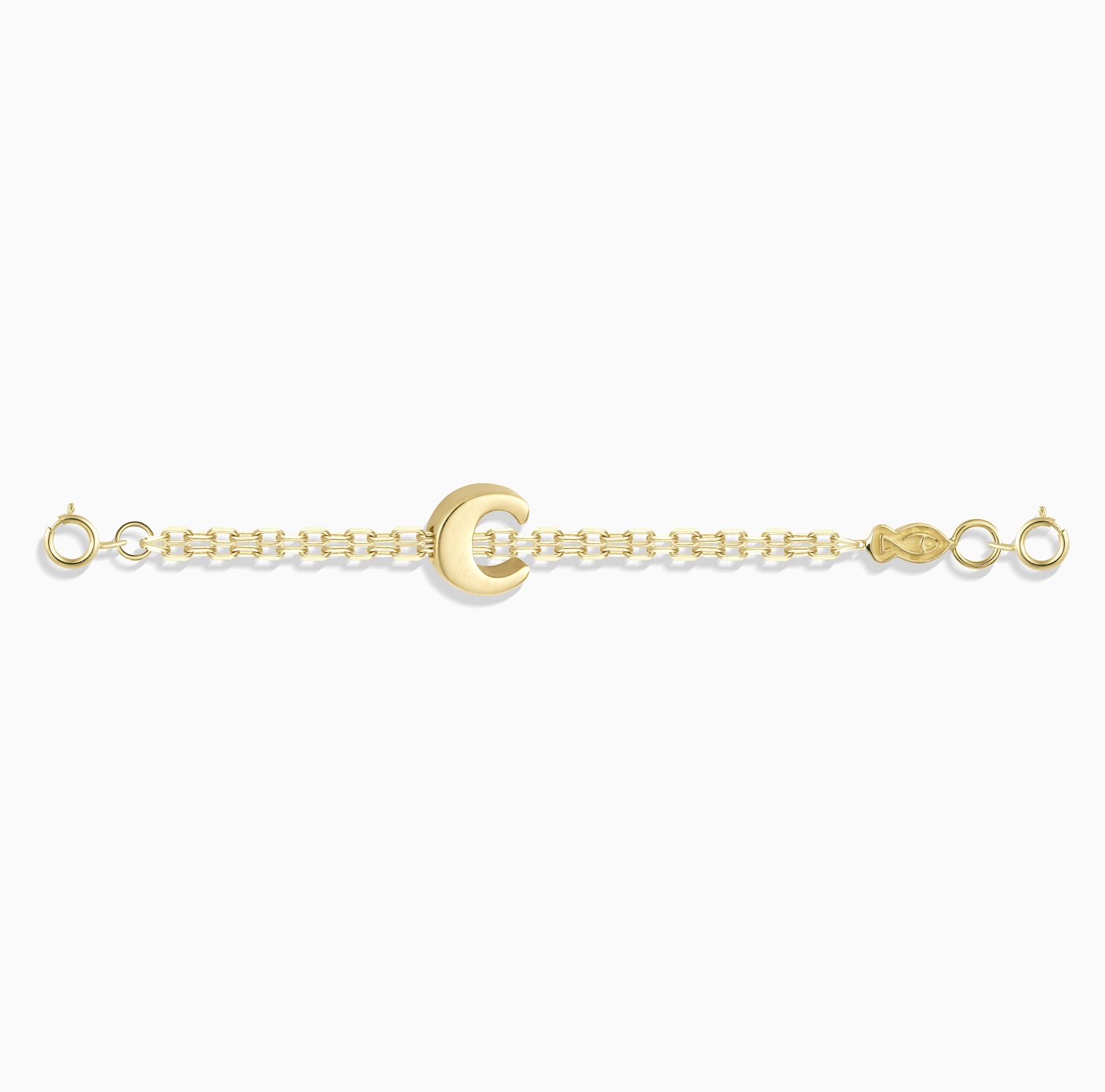 دستبندhalf chain میوکی حرف C