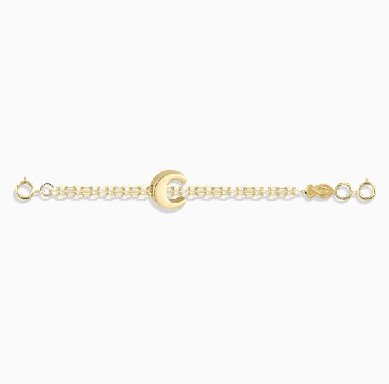 دستبندhalf chain میوکی حرف C