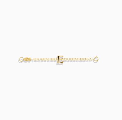 دستبند half chain حرف E