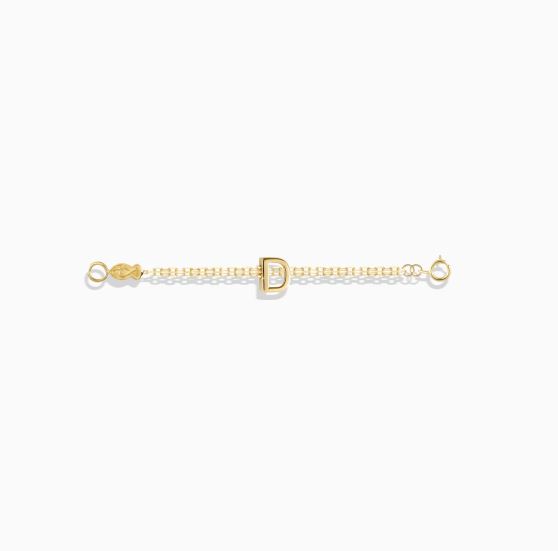 دست بند half chainحرف D