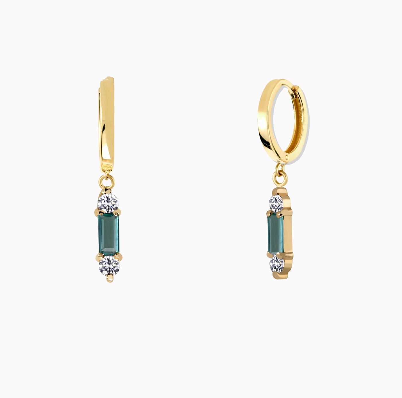 گوشواره ساده کلیپسی هندسی